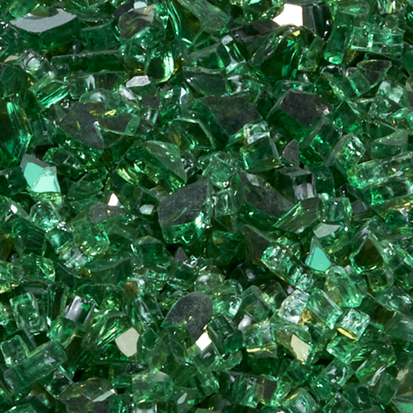 Generic Duluth Forge 1/4 In. Premium Reflective Emerald Fire Glass - 10 Lb. B 14REMGM